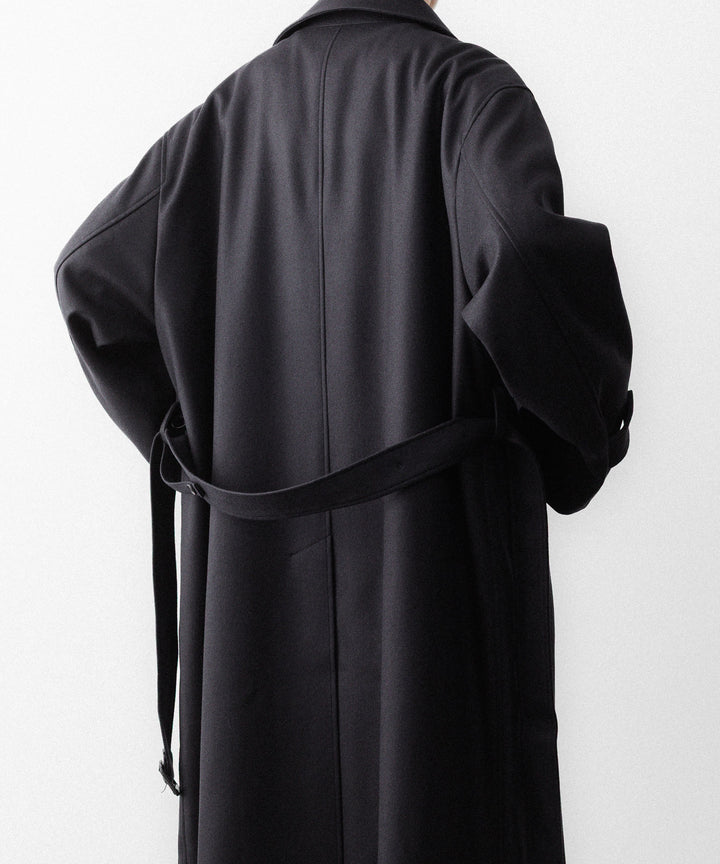 ssstein(シュタイン)のWOOL MELTON OVERSIZED DOUBLE BREASTED COAT - DARK CHARCOALの公式通販サイトsession福岡セレクトショップ