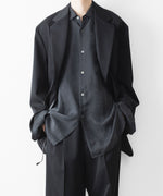 画像をギャラリービューアに読み込む, ssstein(シュタイン)のOVERSIZED SINGLE BREASTED LONG JACKET - BLACKの公式通販サイトsession福岡セレクトショップ
