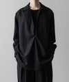 【ssstein】OVERSIZED SKIPPER SHIRT (WOOL) - BLACK