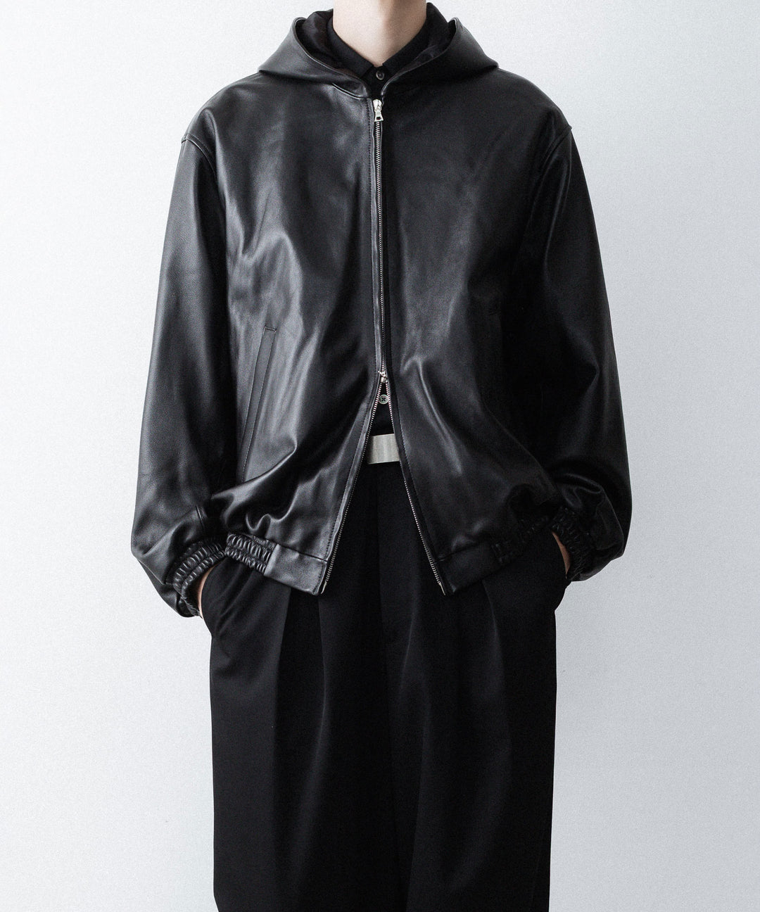ssstein(シュタイン)のLAMB LEATER HOOD JACKET - BLACKの公式通販サイトsession福岡セレクトショップ