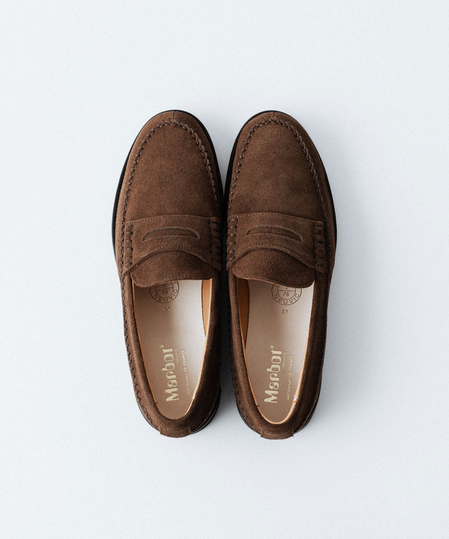 Marbot 】MOCCASIN SHOES (CHRISTY CUT SOLE) - BROWN SUEDE | 公式