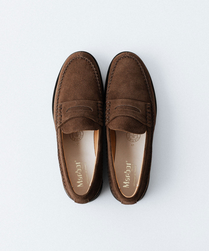 Marbot マルボーのSIDE STITCHING LOAFERのBROWN SUEDE公式通販サイトsession福岡セレクトショップ