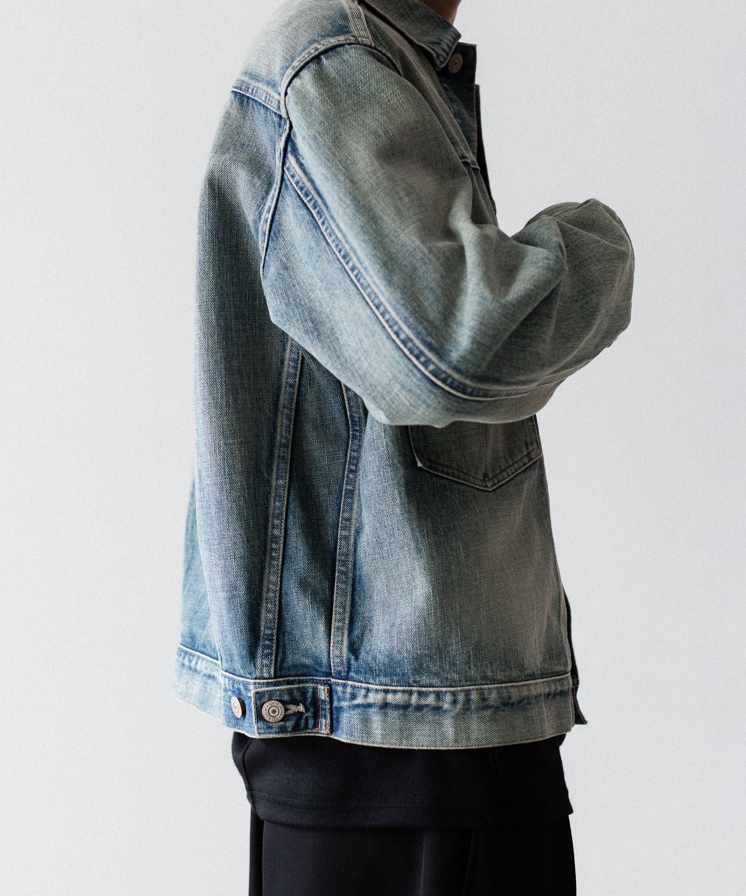 INTÉRIM インテリム HYPER BIG SHABBY VINTAGE "2ND" SHUTTLE DENIM SIDE PANEL JACKETのS.NAVY 公式通販サイトsession福岡セレクトショップ