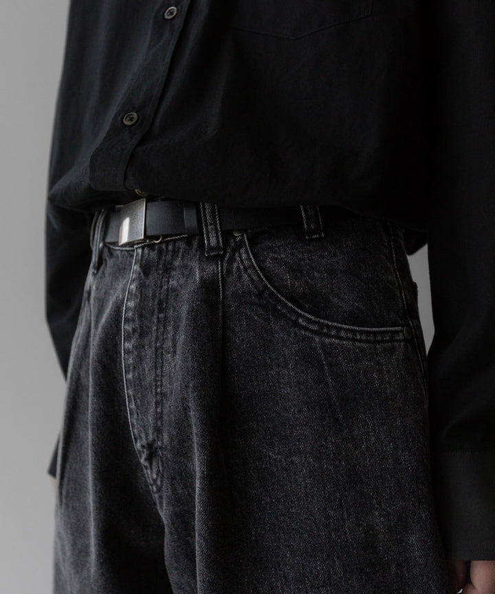 stein(シュタイン)の24SSコレクションCHEMICAL BLEACHED DENIM JEANSのBLACK