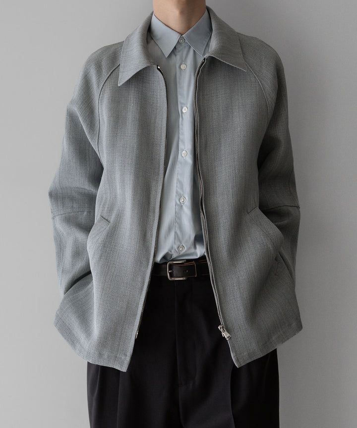 【INTÉRIM】インテリムのSILK CANVAS DRIVING JACKET - SHARK SKIN 公式通販サイトsession福岡セレクトショップ