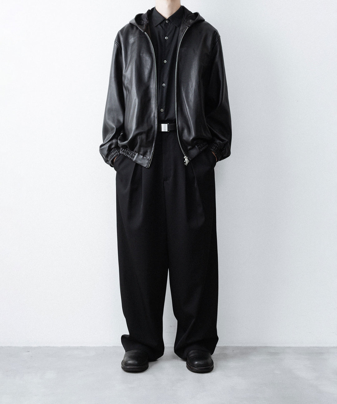 ssstein(シュタイン)のLAMB LEATER HOOD JACKET - BLACKの公式通販サイトsession福岡セレクトショップ