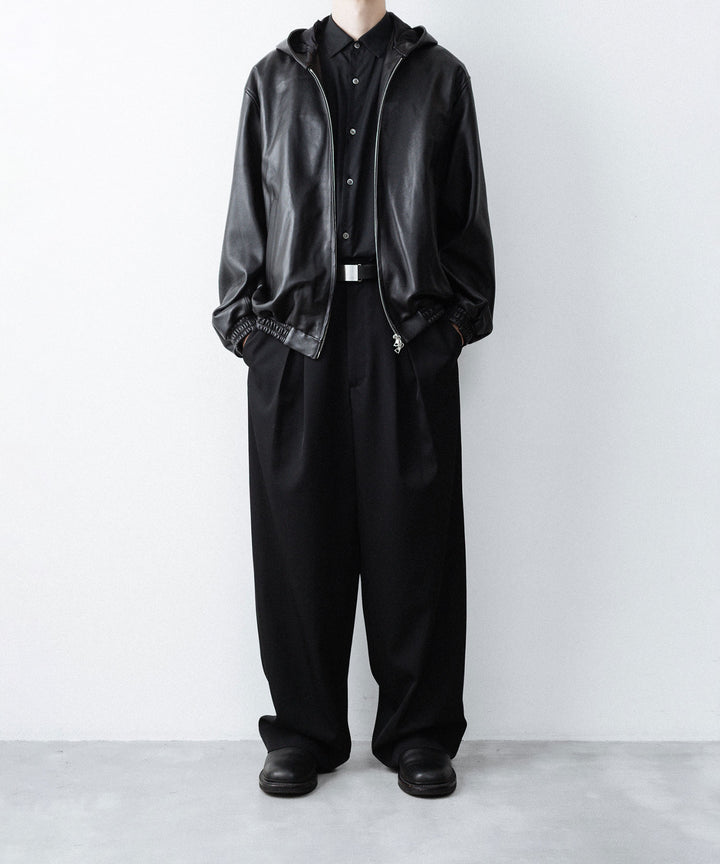 ssstein(シュタイン)のLAMB LEATER HOOD JACKET - BLACKの公式通販サイトsession福岡セレクトショップ