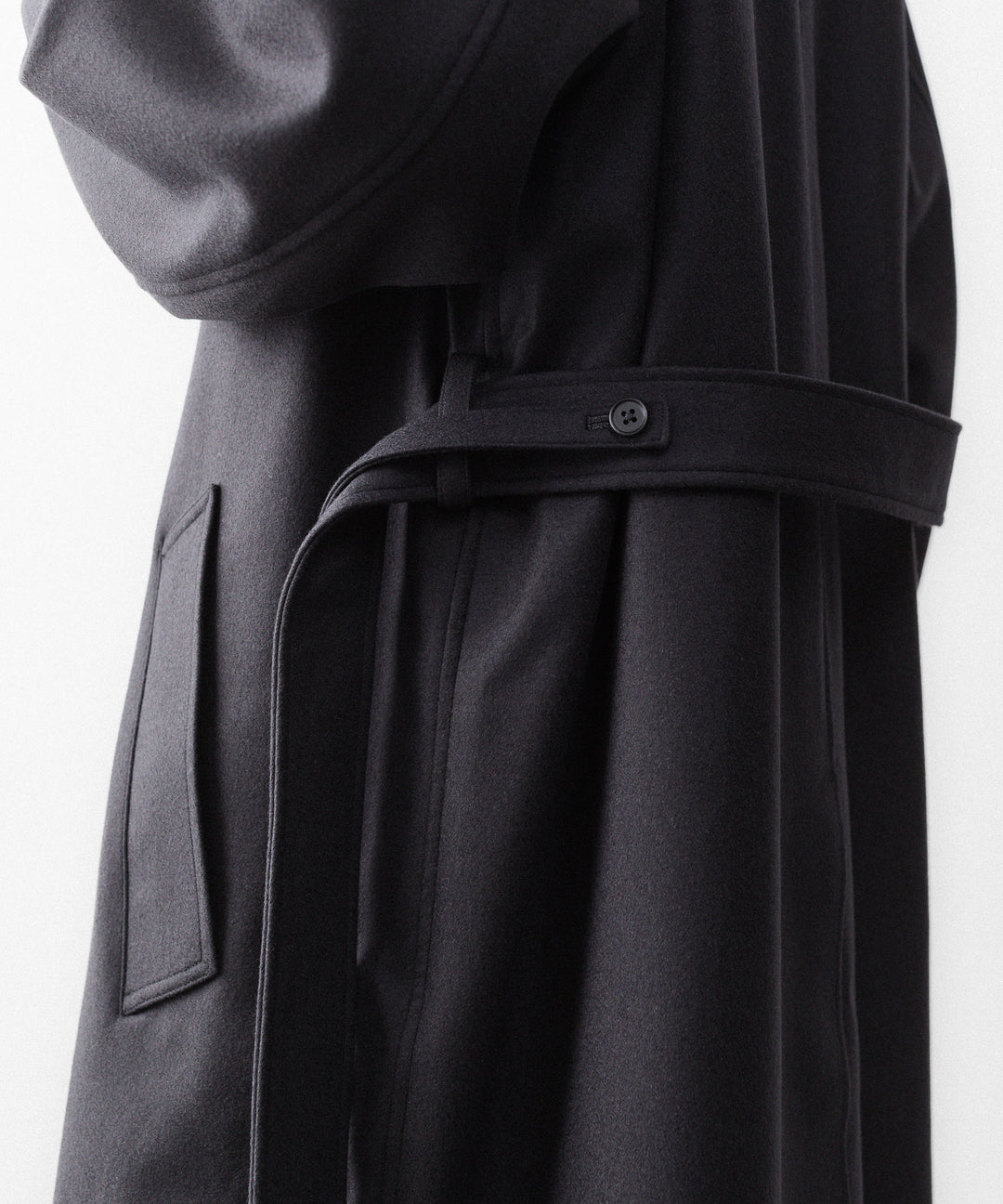 ssstein(シュタイン)のWOOL MELTON OVERSIZED DOUBLE BREASTED COAT - DARK CHARCOALの公式通販サイトsession福岡セレクトショップ