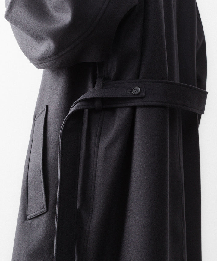 ssstein(シュタイン)のWOOL MELTON OVERSIZED DOUBLE BREASTED COAT - DARK CHARCOALの公式通販サイトsession福岡セレクトショップ