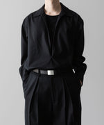 画像をギャラリービューアに読み込む, ssstein(シュタイン)の24AWコレクション OVERSIZED SKIPPER SHIRT (WOOL) - BLACK 公式通販サイトsession福岡セレクトショップ
