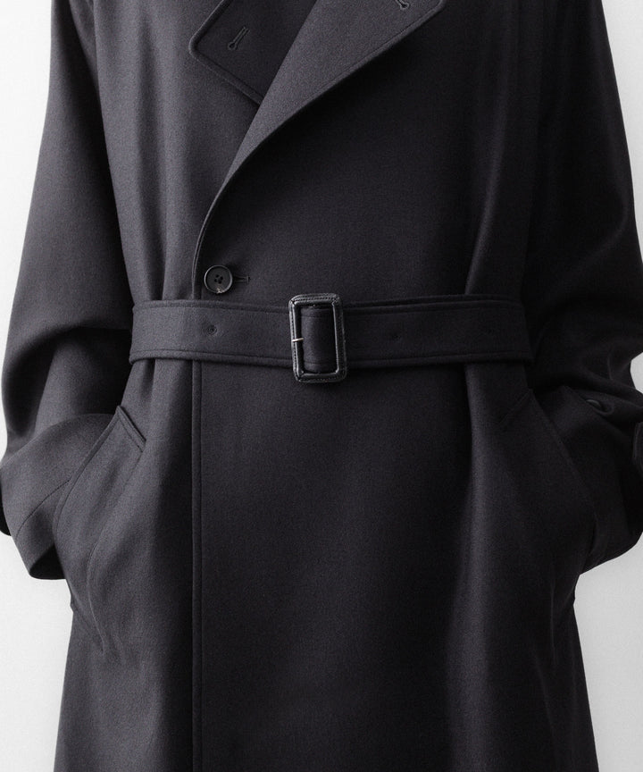 ssstein(シュタイン)のWOOL MELTON OVERSIZED DOUBLE BREASTED COAT - DARK CHARCOALの公式通販サイトsession福岡セレクトショップ