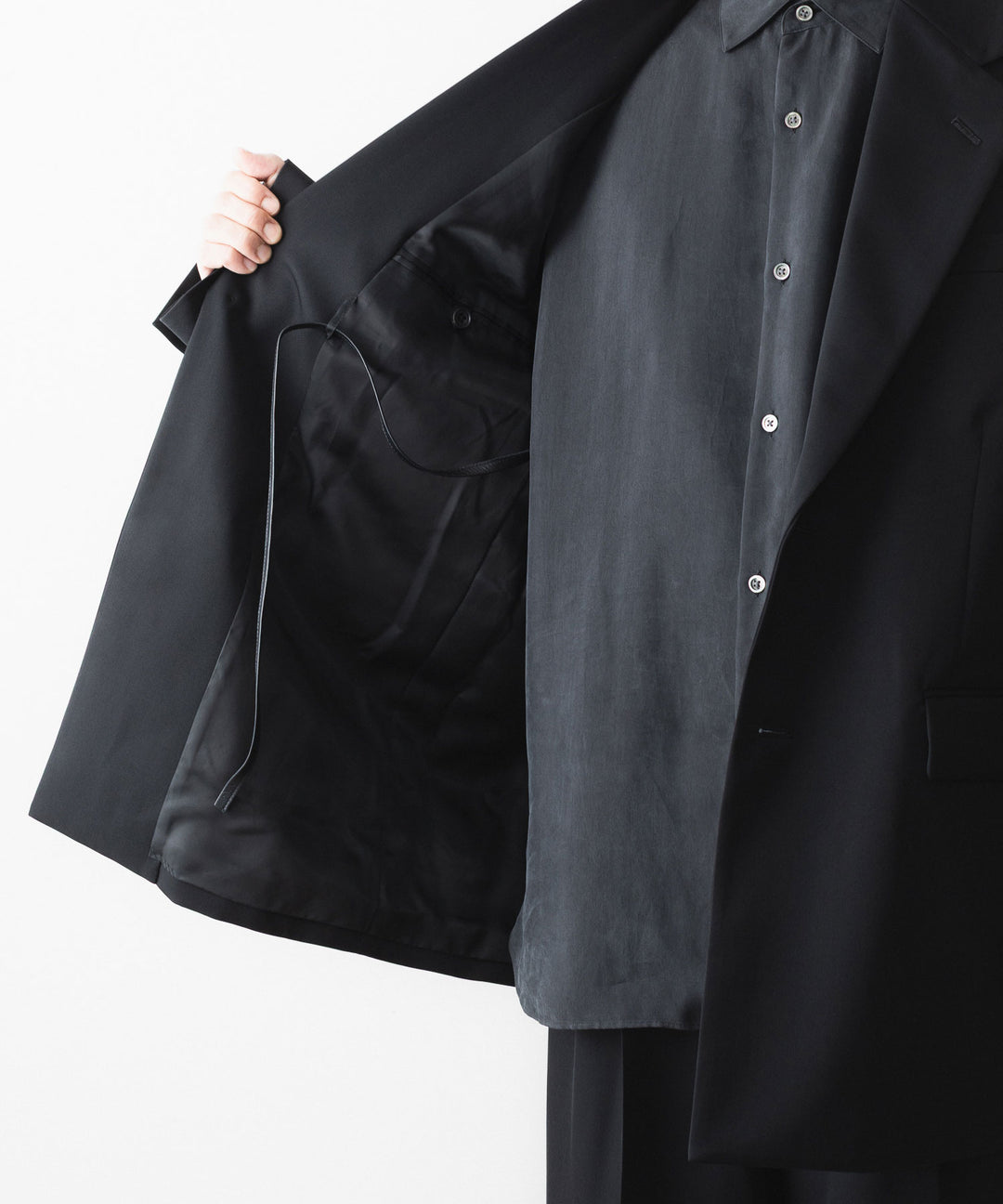 ssstein(シュタイン)のOVERSIZED SINGLE BREASTED LONG JACKET - BLACKの公式通販サイトsession福岡セレクトショップ
