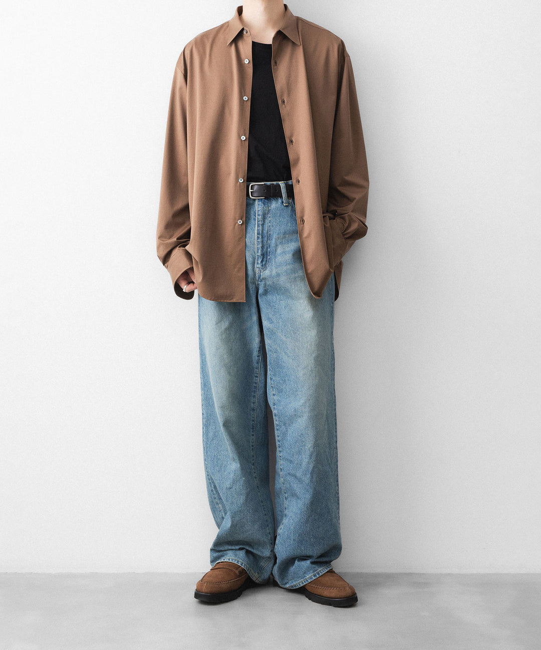 KANEMASA PHIL. カネマサフィルの46G MODEST SHIRTのLIGHT BROWN 公式通販サイトsession福岡セレクトショップ