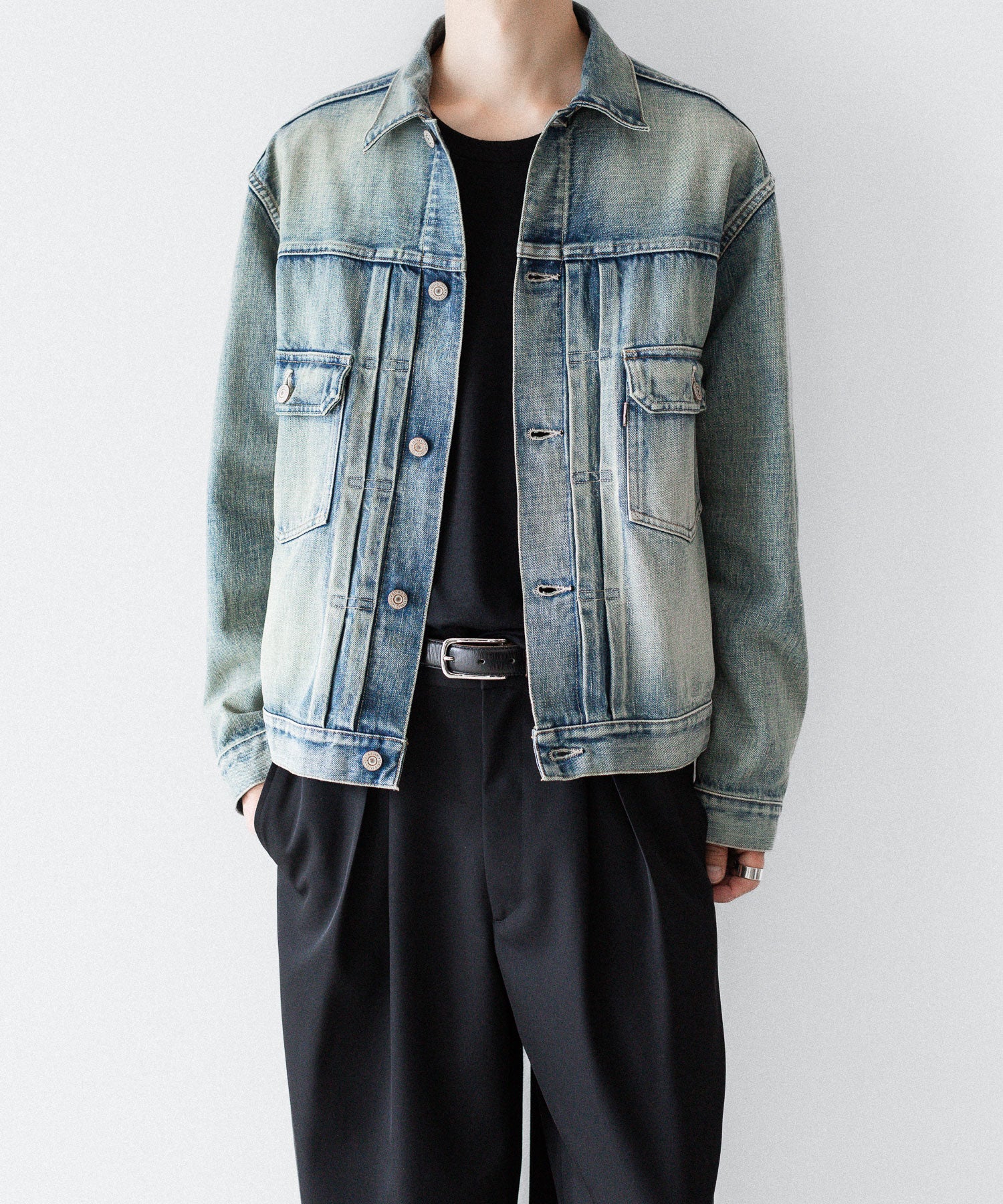 INTÉRIM インテリム HYPER BIG SHABBY VINTAGE "2ND" SHUTTLE DENIM SIDE PANEL JACKETのS.NAVY 公式通販サイトsession福岡セレクトショップ