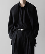 画像をギャラリービューアに読み込む, ssstein(シュタイン)の24AWコレクション OVERSIZED SKIPPER SHIRT (WOOL) - BLACK 公式通販サイトsession福岡セレクトショップ
