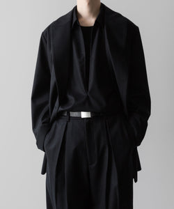 ssstein(シュタイン)の24AWコレクション OVERSIZED SKIPPER SHIRT (WOOL) - BLACK 公式通販サイトsession福岡セレクトショップ