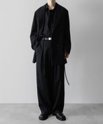 画像をギャラリービューアに読み込む, ssstein(シュタイン)の24AWコレクション OVERSIZED SKIPPER SHIRT (WOOL) - BLACK 公式通販サイトsession福岡セレクトショップ
