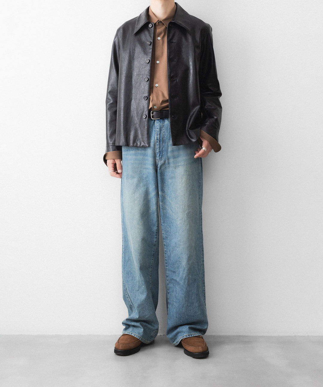KANEMASA PHIL. カネマサフィルの46G MODEST SHIRTのLIGHT BROWN 公式通販サイトsession福岡セレクトショップ