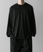 画像をギャラリービューアに読み込む, INTÉRIM(インテリム)のHYPER BIG EXTRA FINE MERINO WOOL JERSEY FOOTBALL L/S TEE - BLACKの公式通販サイトsession福岡セレクトショップ
