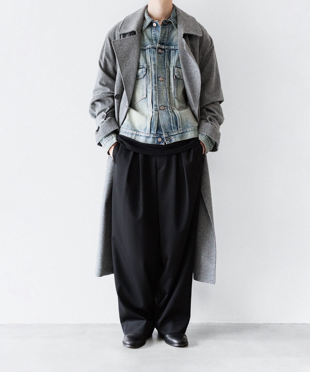 INTÉRIM インテリム HYPER BIG SHABBY VINTAGE "2ND" SHUTTLE DENIM SIDE PANEL JACKETのS.NAVY 公式通販サイトsession福岡セレクトショップ