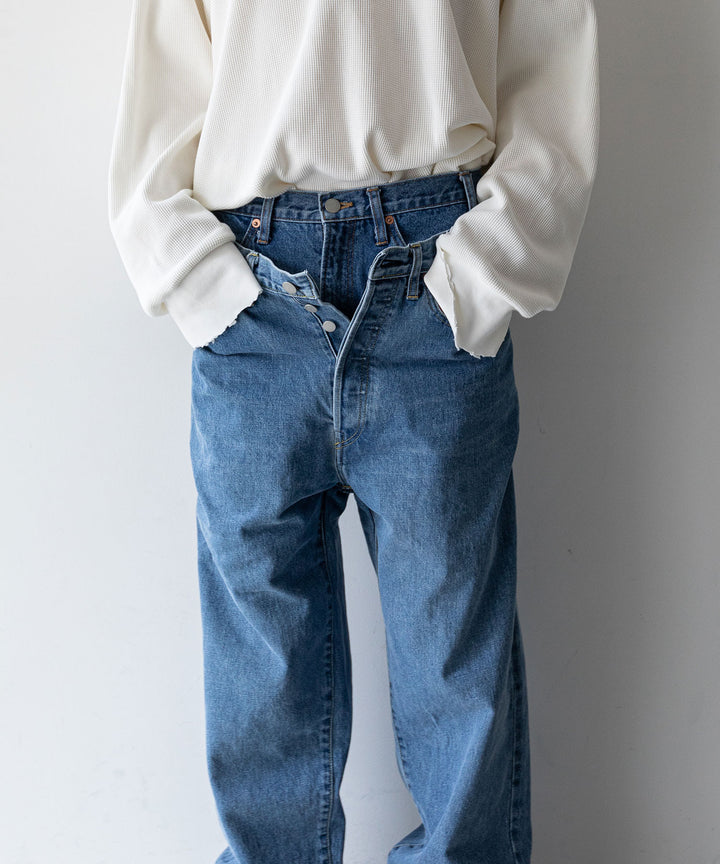 stein(シュタイン)の23AWコレクションTIMELESS LAYERED DENIM JEANSのINDIGO