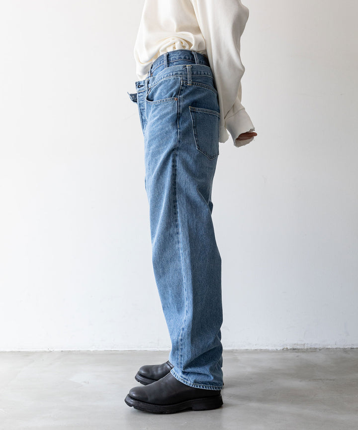 stein(シュタイン)の23AWコレクションTIMELESS LAYERED DENIM JEANSのINDIGO
