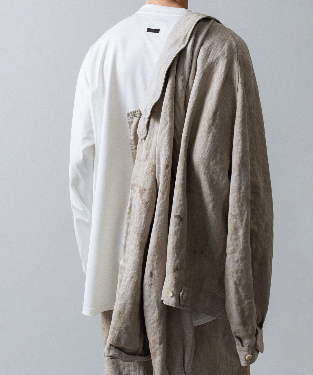 ssstein(シュタイン)のHEAVY LINEN HERRINGBONE ZIP JACKET - NATURALの公式通販サイトsession福岡セレクトショップ