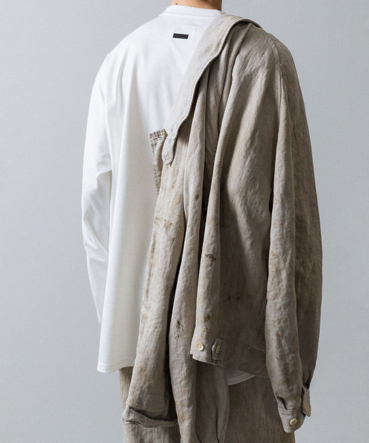 ssstein(シュタイン)のHEAVY LINEN HERRINGBONE ZIP JACKET - NATURALの公式通販サイトsession福岡セレクトショップ