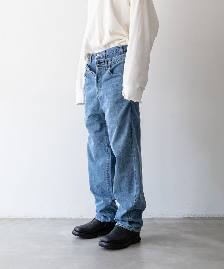 stein(シュタイン)の23AWコレクションTIMELESS LAYERED DENIM JEANSのINDIGO