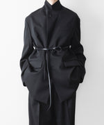 画像をギャラリービューアに読み込む, ssstein(シュタイン)のOVERSIZED SINGLE BREASTED LONG JACKET - BLACKの公式通販サイトsession福岡セレクトショップ
