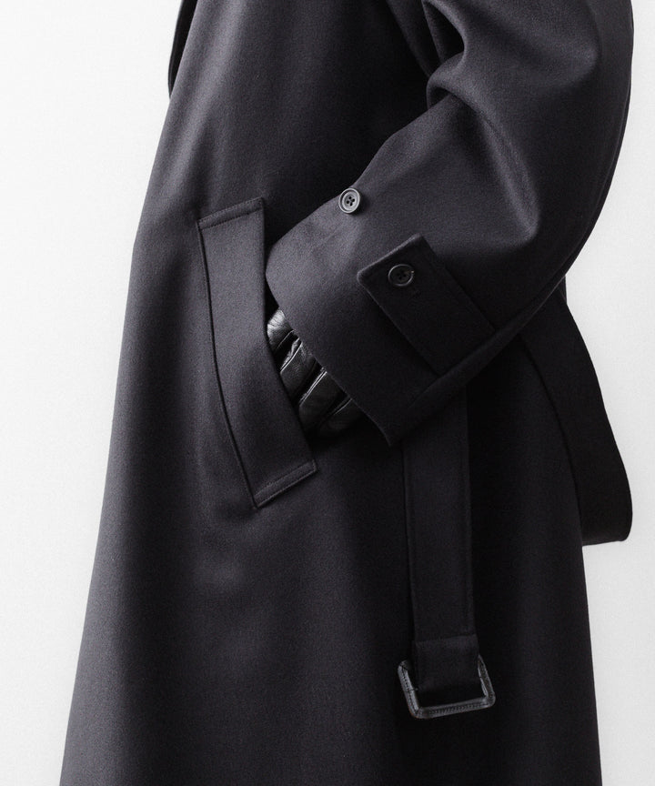 ssstein(シュタイン)のWOOL MELTON LAY CHESTER COAT - DARK CHARCOALの公式通販サイトsession福岡セレクトショップ