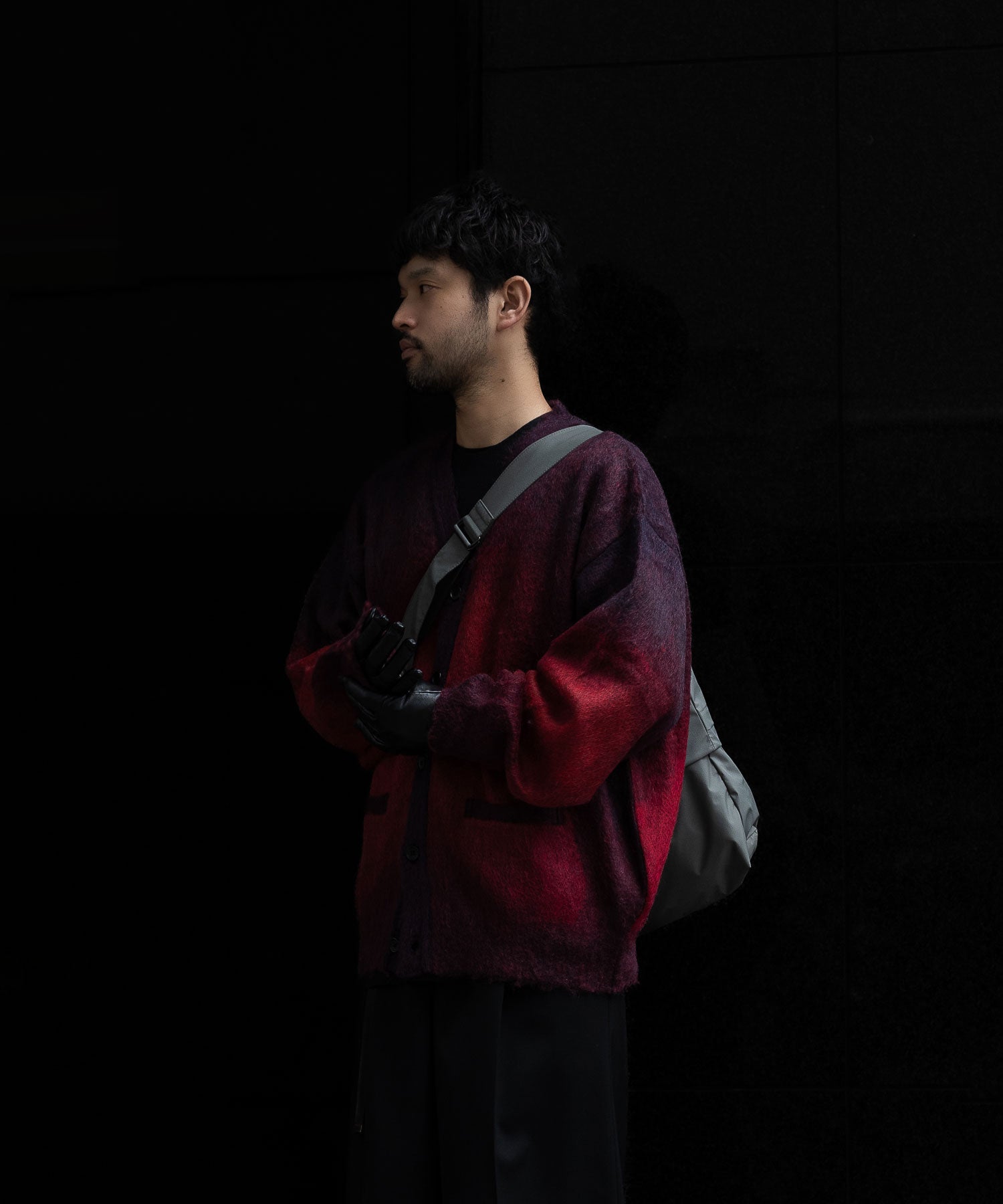 【stein】シュタインのグラデーションモヘヤニット GRADATION MOHAIR CARDIGAN - RED 公式通販session福岡セレクトショップ