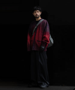 【stein】シュタインのグラデーションモヘヤニット GRADATION MOHAIR CARDIGAN - RED 公式通販session福岡セレクトショップ