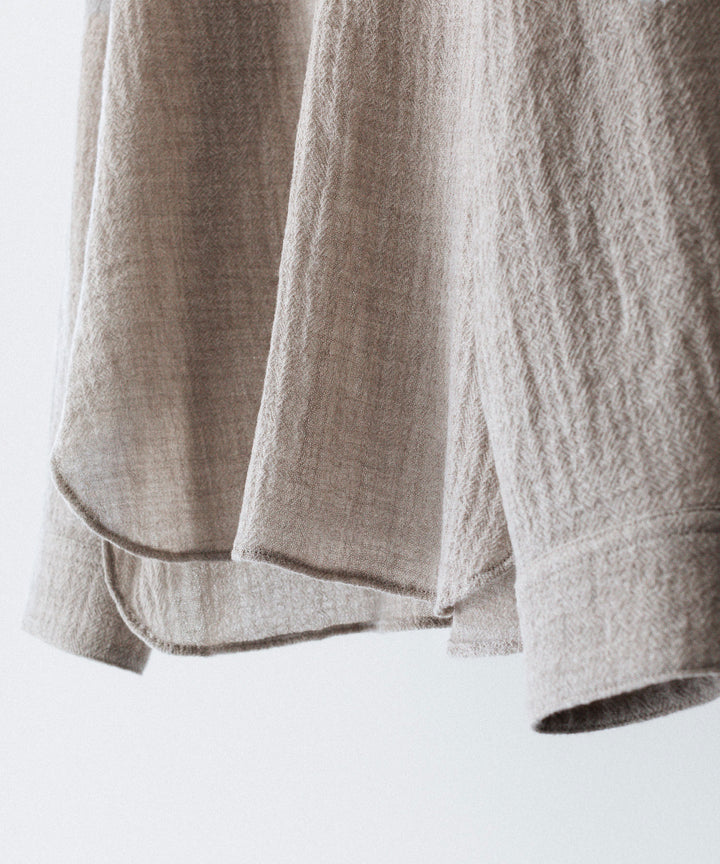 phebus フィーバス WOOL AMUNZEN SHIRTの BEIGE 公式通販サイトsession福岡セレクトショップ
