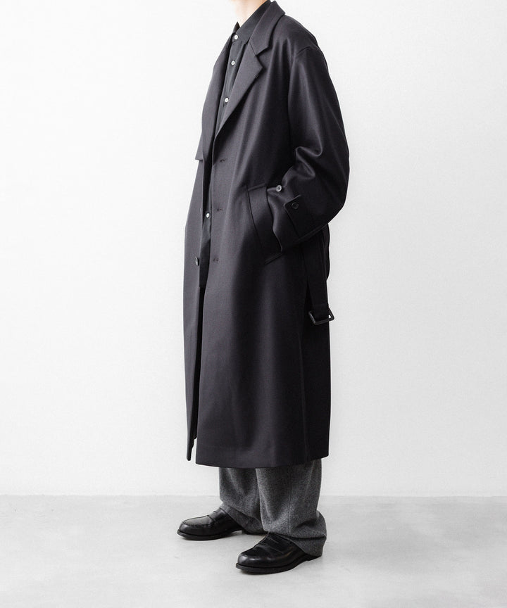 ssstein(シュタイン)のWOOL MELTON LAY CHESTER COAT - DARK CHARCOALの公式通販サイトsession福岡セレクトショップ
