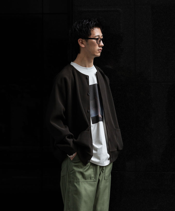 【stein】ssstein シュタインのGRADATION PLEATS CARDIGANのMILITARY KHAKI　 公式通販サイトsession福岡セレクトショップ