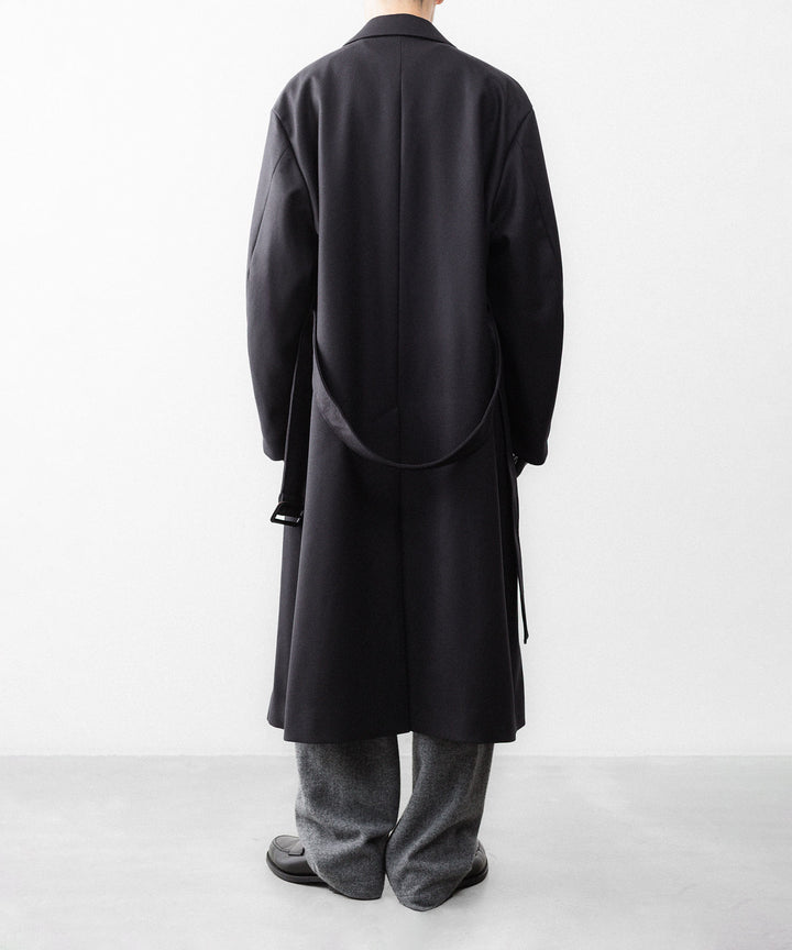 ssstein(シュタイン)のWOOL MELTON LAY CHESTER COAT - DARK CHARCOALの公式通販サイトsession福岡セレクトショップ