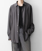 画像をギャラリービューアに読み込む, KANEMASA PHIL. カネマサフィルの46G STRIPE MODEST SHIRTのCHARCOAL BROWN 公式通販サイトsession福岡セレクトショップ
