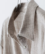 画像をギャラリービューアに読み込む, phebus フィーバス WOOL AMUNZEN SHIRTの BEIGE 公式通販サイトsession福岡セレクトショップ
