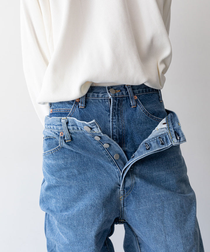 stein(シュタイン)の23AWコレクションTIMELESS LAYERED DENIM JEANSのINDIGO