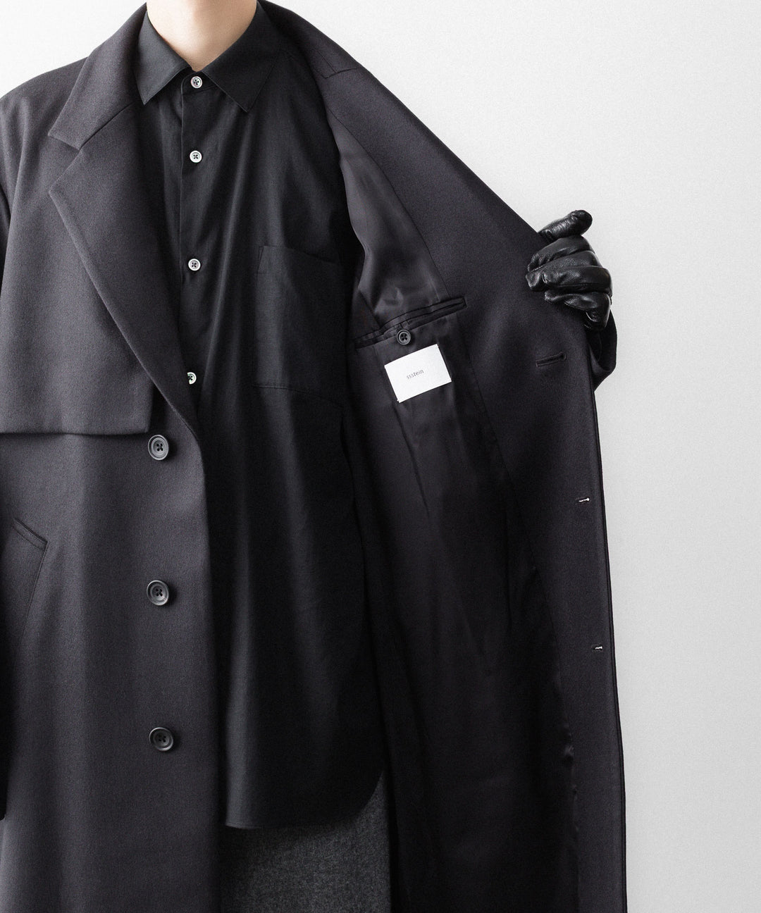 ssstein(シュタイン)のWOOL MELTON LAY CHESTER COAT - DARK CHARCOALの公式通販サイトsession福岡セレクトショップ