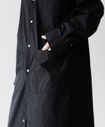 画像をギャラリービューアに読み込む, VEIN ヴェインの140/2 GIZA BROAD LONG SHIRT - BLACKの公式通販サイトsession福岡セレクトショップ
