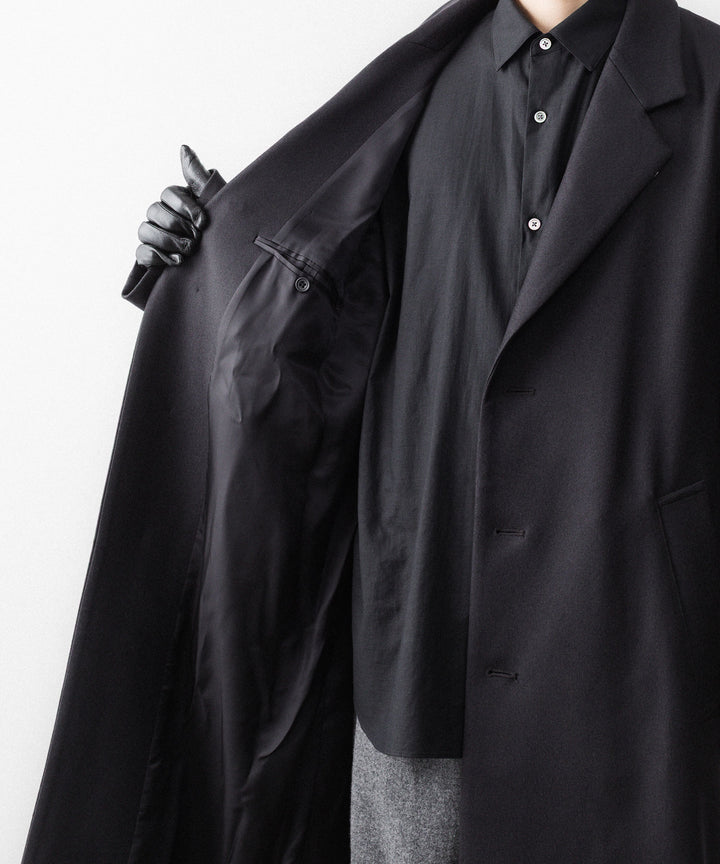 ssstein(シュタイン)のWOOL MELTON LAY CHESTER COAT - DARK CHARCOALの公式通販サイトsession福岡セレクトショップ