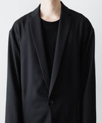 画像をギャラリービューアに読み込む, ato(アトウ)のONE BUTTON DEEP V-ZONE JACKET - BLACKの公式通販サイトsession福岡セレクトショップ
