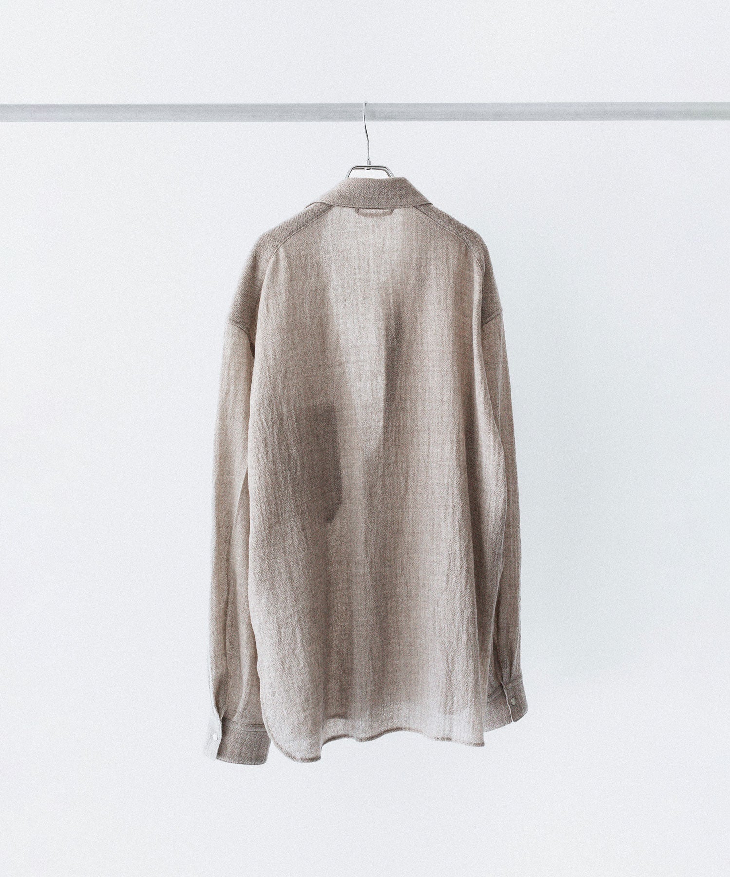 phebus フィーバス WOOL AMUNZEN SHIRTの BEIGE 公式通販サイトsession福岡セレクトショップ