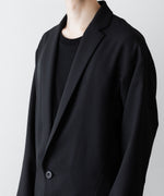 画像をギャラリービューアに読み込む, ato(アトウ)のONE BUTTON DEEP V-ZONE JACKET - BLACKの公式通販サイトsession福岡セレクトショップ
