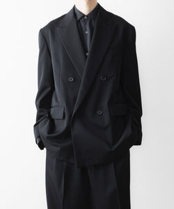 ssstein / シュタイン】DOUBLE BREASTED BLAZER - BLACK | 公式通販
