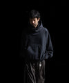 【ssstein】UNTWISTED YARN FADE SWEAT HOOD LS - DARK NAVY