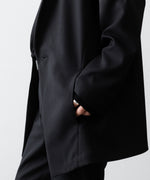 画像をギャラリービューアに読み込む, ato(アトウ)のONE BUTTON DEEP V-ZONE JACKET - BLACKの公式通販サイトsession福岡セレクトショップ

