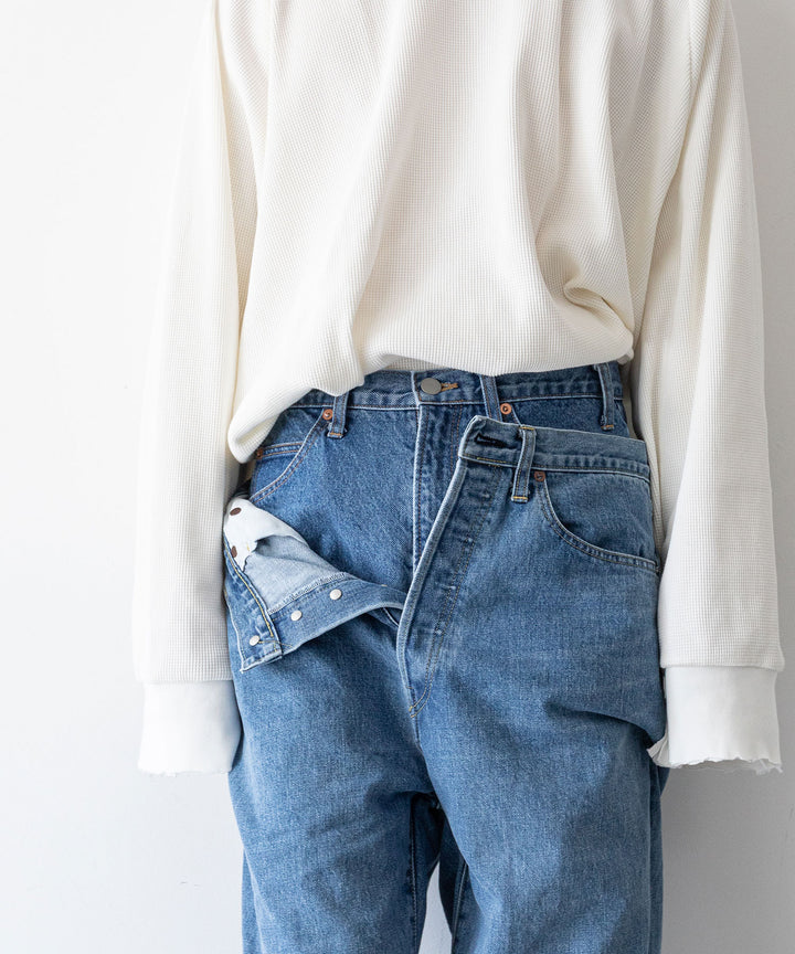 stein(シュタイン)の23AWコレクションTIMELESS LAYERED DENIM JEANSのINDIGO